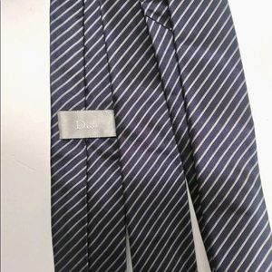 Navy Striped Tie from Dior